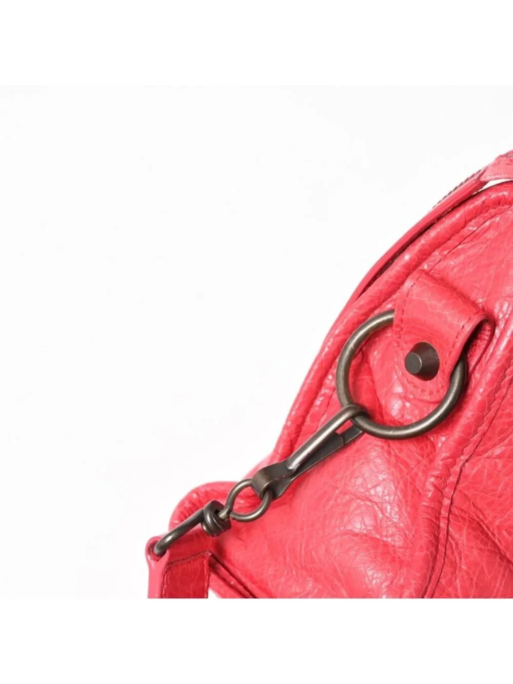 Balenciaga Classic Mini City 2-Way Shoulder Bag Leather Red Pink